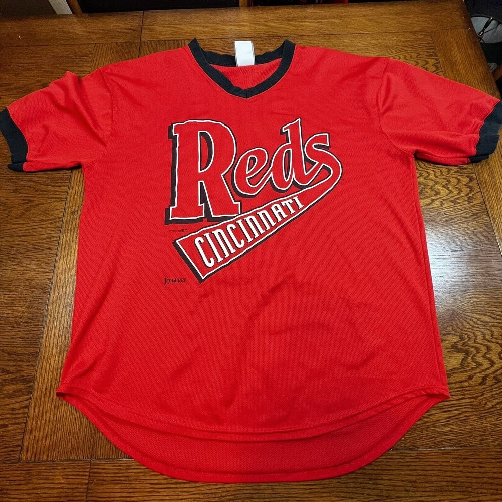 VTG 1993 Cincinnati Reds MLB Ringer Baseball T shirt Size XL Made in USA RARE